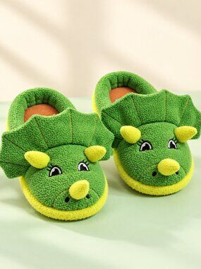 Dearfoams kids dinosaur animal critter slippers in Toddler size 11-12.
